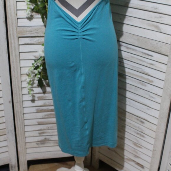 Lululemon Teal Blur Tank Dress Open Back Sleeveless (211) - Picture 9 of 13